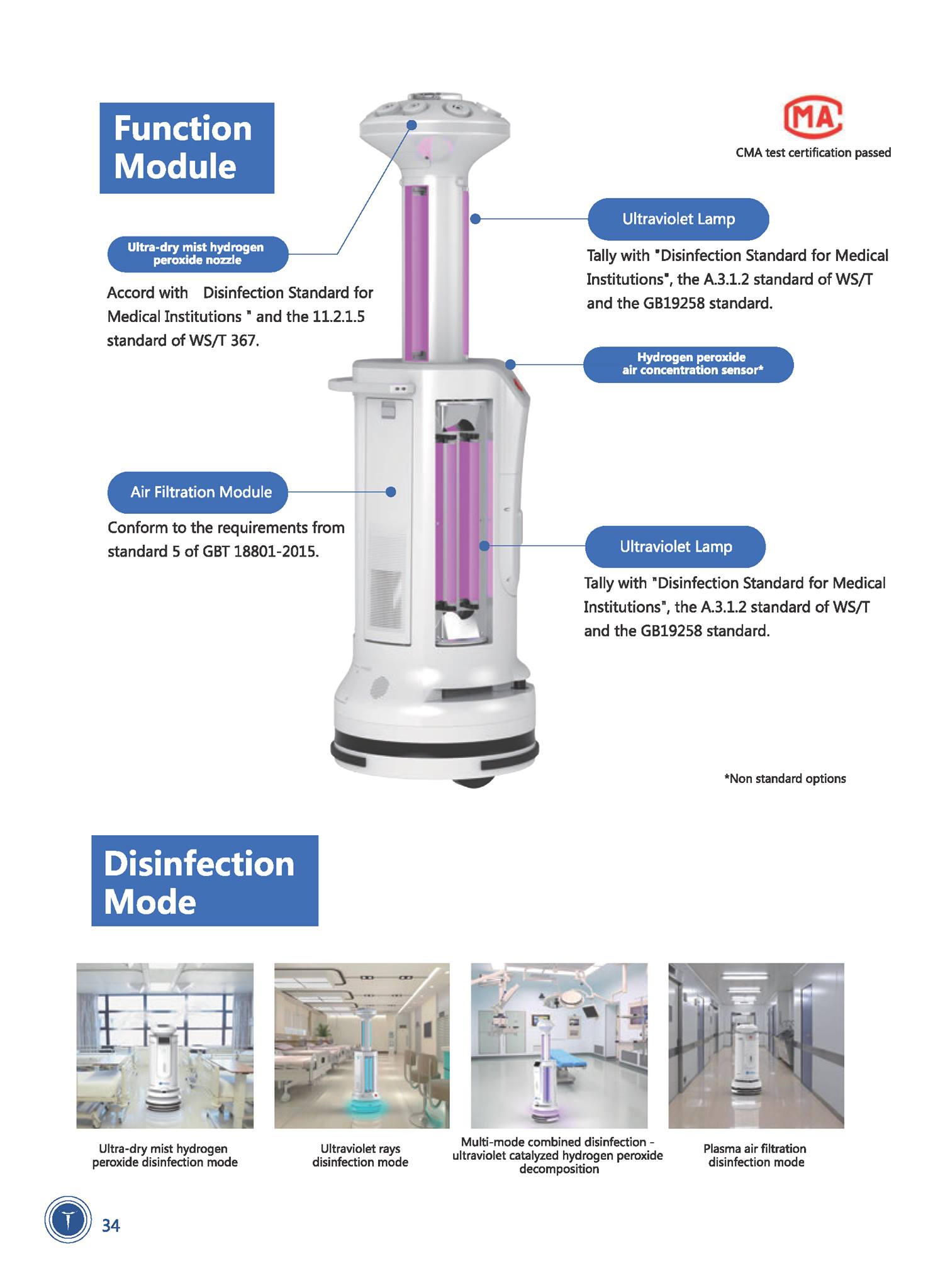 Intelligent Disinfection Robot Detail